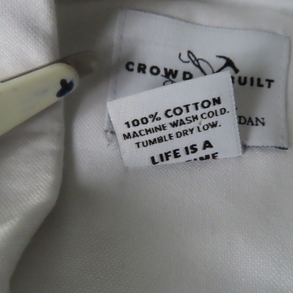 crowd built by saint harridan button up shirt 38/40 - Picture 5 of 5